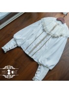 Miss Point The Lamplighter Of The Blood Night Ruff Collar Blouse(Reservation/2 Colours/Full Payment Without Shipping)